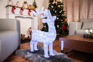 Dekorácia MagicHome Vianoce, Jeleň, 160 LED studená biela, IP44