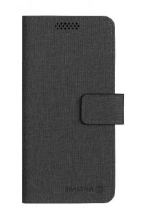 Knížkové púzdro Swissten LIBRO UNI BOOK L - čierne (148 x 71 mm)