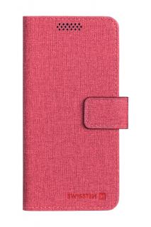 Knížkové púzdro Swissten LIBRO UNI BOOK XL - červené (158 x 80 mm)