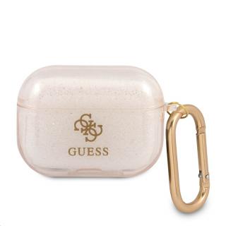 Ochranné púzdro Guess Glitter Airpods Pro - ružovozlaté  + prekvapenie