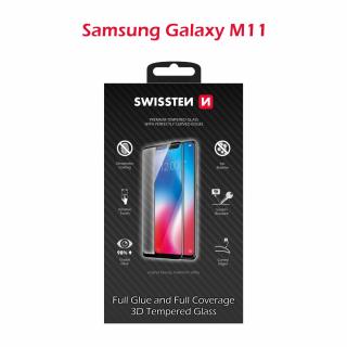 Ochranné sklo SWISSTEN 3D ULTRA Samsung GALAXY M11 - čierny rámik (64701869)