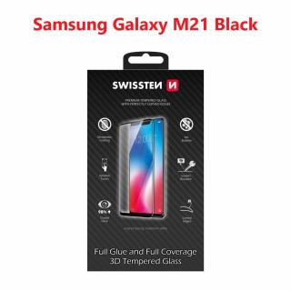 Ochranné sklo SWISSTEN 3D ULTRA Samsung M215 GALAXY M21 - čierny rámik (64701878)