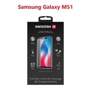 Ochranné sklo SWISSTEN 3D ULTRA Samsung M515 GALAXY M51 - čierny rámik (64701870)