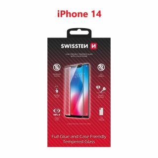 Ochranné tvrdené sklo Swissten 3D Apple iPhone 14 - čierny rámik