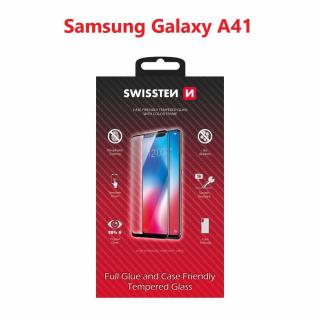 Ochranné tvrdené sklo Swissten 3D Samsung A415 GALAXY A41 - čierny rámik (54501772)