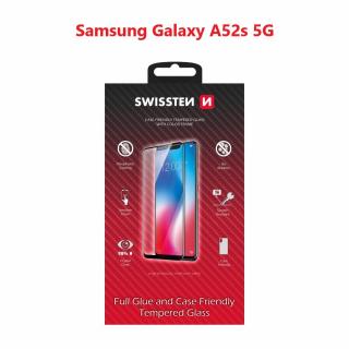 Ochranné tvrdené sklo Swissten 3D Samsung A528 GALAXY A52s 5G - čierny rámik (54501800)