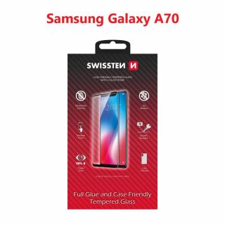 Ochranné tvrdené sklo Swissten 3D Samsung A705 GALAXY A70 - čierny rámik (54501740)