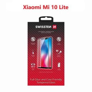 Ochranné tvrdené sklo Swissten 3D Xiaomi Mi 10 Lite - čierny rámik (54501788)