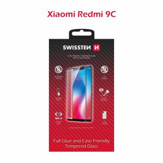 Ochranné tvrdené sklo Swissten 3D Xiaomi REDMI 9C - čierny rámik (54501778)
