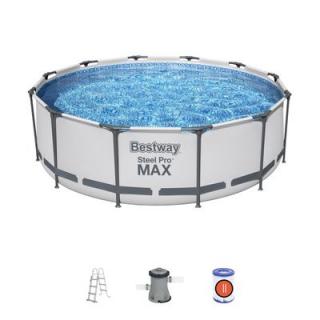 Ovalny bazén s rebrikom Bestway® Steel pro max, 56418, 3,66x1,00 m