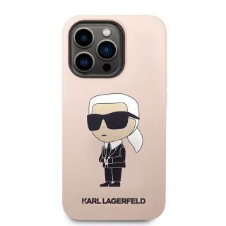 Púzdro Karl Lagerfeld Liquid Silicone Ikonik NFT iPhone 14 - ružová  + prekvapenie