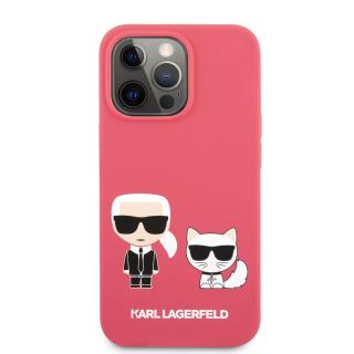Púzdro Karl Lagerfeld Liquid Silicone iPhone 13 mini - červené  + prekvapenie