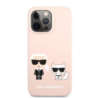 Púzdro Karl Lagerfeld Liquid Silicone iPhone 13 mini - ružové  + prekvapenie