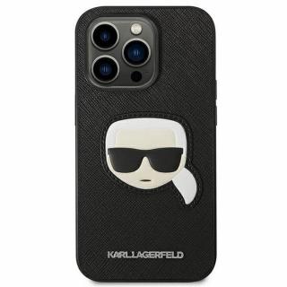 Púzdro Karl Lagerfeld PU Saffiano Karl Head iPhone 14 - black  + prekvapenie