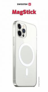 Púzdro s MagStick Swissten CLEAR JELLY  iPhone 13 Pro Max - transparentné