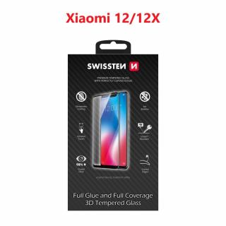 SKLO SWISSTEN ULTRA DURABLE 3D FULL GLUE GLASS PRO XIAOMI 12/12X ČERNÉ