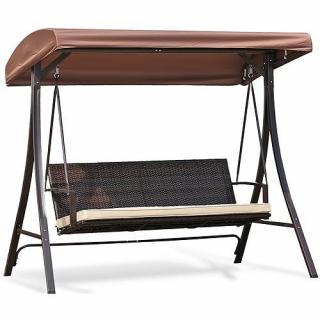 Strend Pro Hojdačka HURGHADA, 240 kg, 201x122x182 cm, rattan