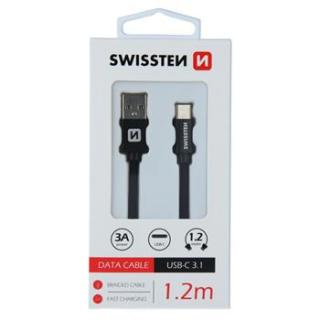Swissten DATOVÝ KABEL TEXTILE USB-C / LIGHTNING 1,2 M