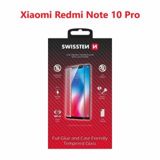 SWISSTEN FULL GLUE COLOR FRAME CASE FRIENDLY sklo pre XIAOMI REDMI NOTE 10 PRO čierny rámik (54501807)