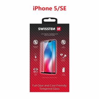 SWISSTEN FULL GLUE pro Apple iPhone 5 SE (54501713)