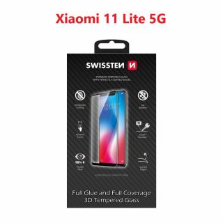 SWISSTEN Ultra Durable 3D FULL GLUE Glass pro XIAOMI 11 LITE 5G černá (64701895)