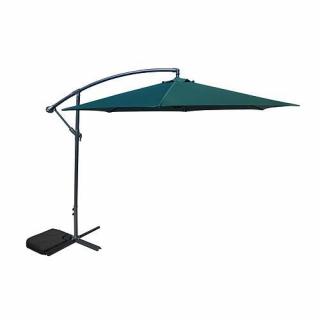 Veľký záhradný slnečník DEMI, zelený, 300 cm, 42 mm, PE