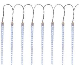 Vianočná svetelný reťaz MagicHome Icicle, 352 LED studená biela, 16 cencúľov, vodopádový efekt, 230 V, 50 Hz, IP44, exteriér,  L- 4,50 + 5 m
