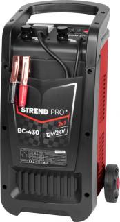 Vozík štartovací na autobatérie Strend Pro BC-430, nabíjací, 12/24V, 30 A, štart 250 A