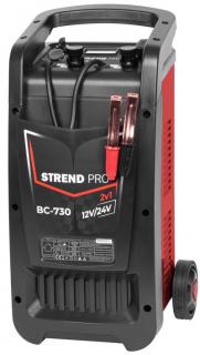 Vozík štartovací na autobatérie Strend Pro BC-730, nabíjací, 12/24V, 40 A, štart 400 A