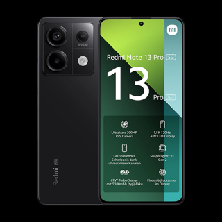 Xiaomi Redmi Note 13 Pro | 5G | Dual Sim | 8GB RAM | 256GB | Čierna - Black