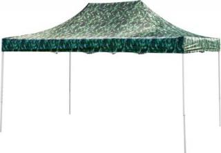 Zelený profi stan, kamuflážový Festival, 45, 3x4.5 m