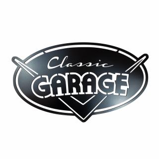 Drevená nástenná dekorácia Classic garage čierne