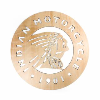 Drevená nástenná dekorácia Indian Motorcycle