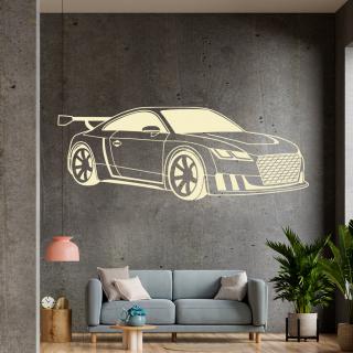 Samolepka Audi Auto Farba: béžová, Veľkosť: 100 x 40 cm