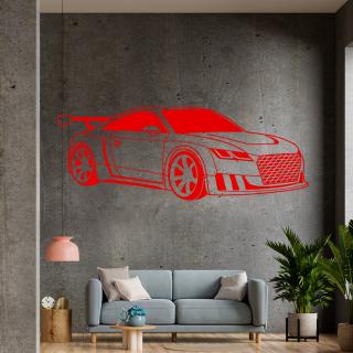 Samolepka Audi Auto Farba: červená, Veľkosť: 100 x 40 cm