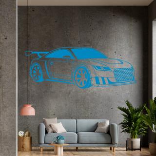 Samolepka Audi Auto Farba: modrá, Veľkosť: 100 x 40 cm