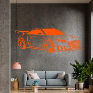 Samolepka Audi Auto Farba: oranžová, Veľkosť: 100 x 40 cm