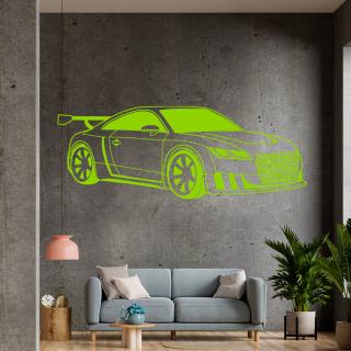 Samolepka Audi Auto Farba: zelená, Veľkosť: 100 x 40 cm