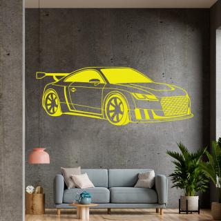 Samolepka Audi Auto Farba: žltá, Veľkosť: 100 x 40 cm