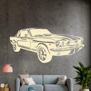 Samolepka Automobil Ford Mustang Farba: béžová, Veľkosť: 60 x 28 cm