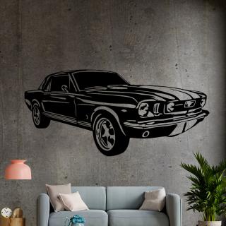 Samolepka Automobil Ford Mustang Farba: čierna, Veľkosť: 100 x 47 cm