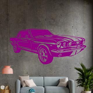 Samolepka Automobil Ford Mustang Farba: fialová, Veľkosť: 60 x 28 cm