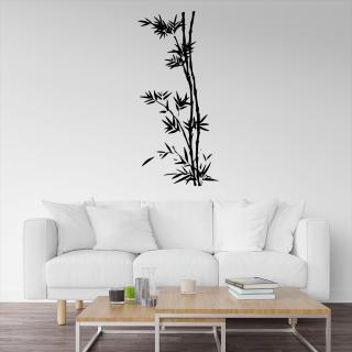Samolepka Bambus Farba: čierna, Veľkosť: 20 x 44 cm