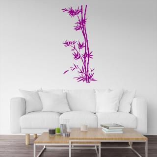 Samolepka Bambus Farba: fialová, Veľkosť: 20 x 44 cm