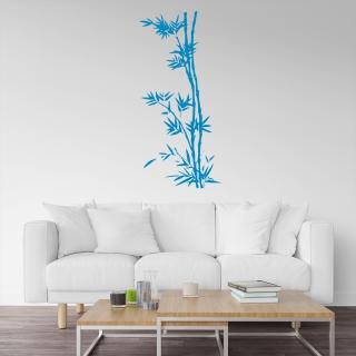Samolepka Bambus Farba: modrá, Veľkosť: 20 x 44 cm
