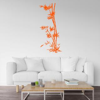 Samolepka Bambus Farba: oranžová, Veľkosť: 20 x 44 cm