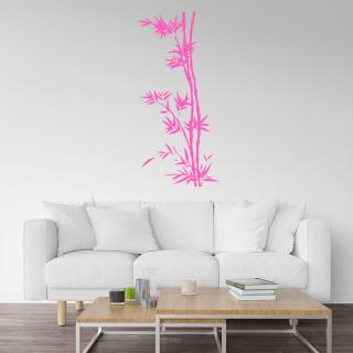 Samolepka Bambus Farba: ružová, Veľkosť: 30 x 65 cm