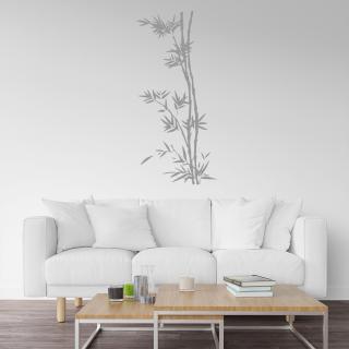 Samolepka Bambus Farba: šedá, Veľkosť: 20 x 44 cm