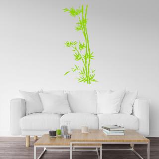 Samolepka Bambus Farba: zelená, Veľkosť: 30 x 65 cm