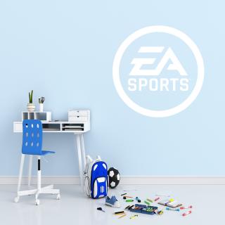 Samolepka EA Sports Farba: biela, Veľkosť: 100 x 100 cm